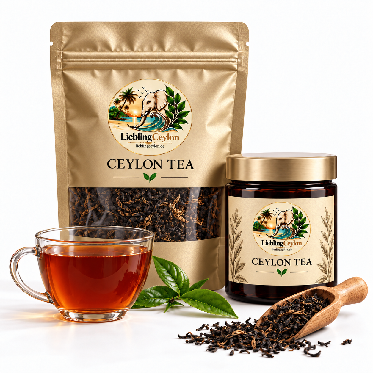 Ceylon-Schwarztee — Verpackungskonzept